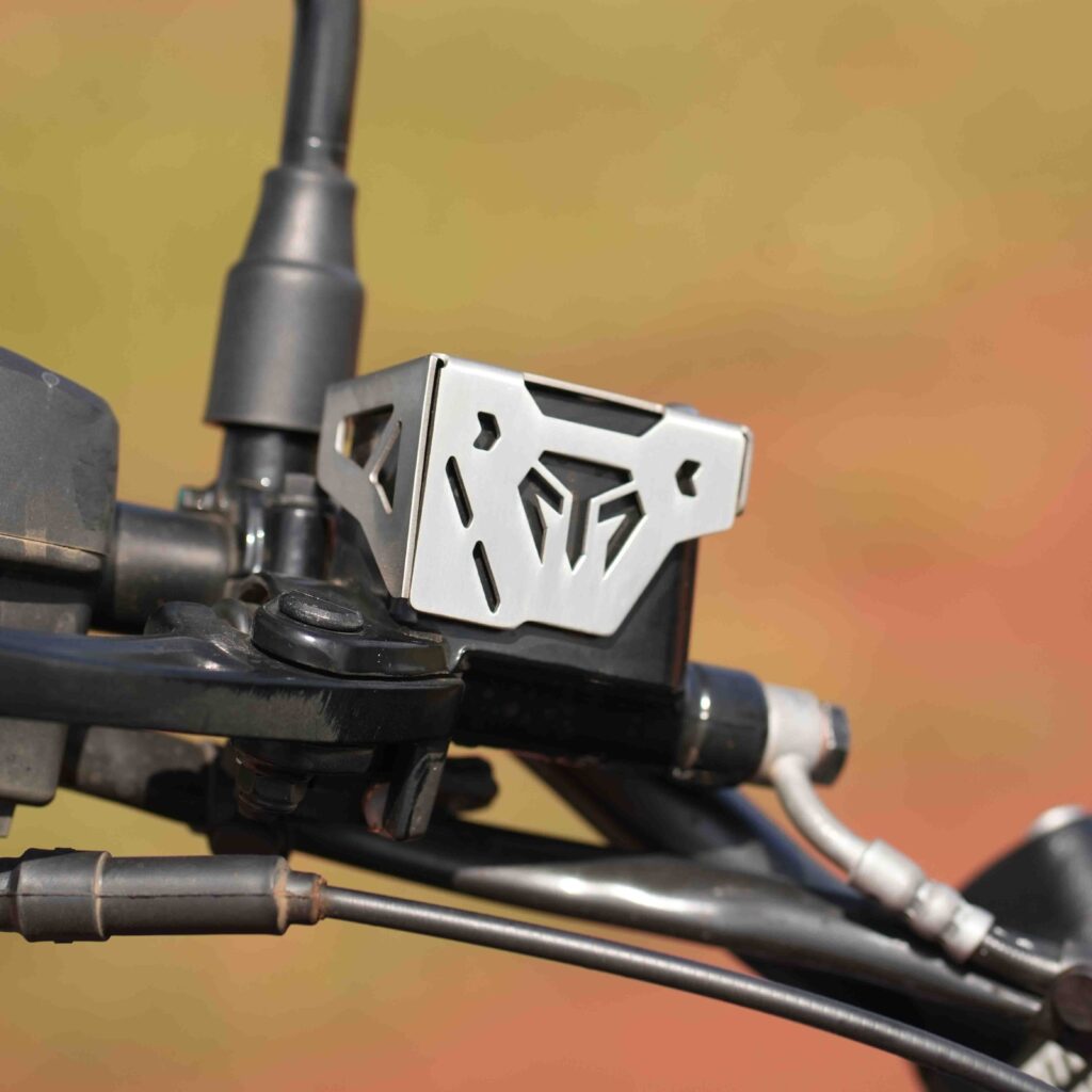 FRONT MASTER CYCLINDER GUARD SS FOR YEZDI ADVENTURE