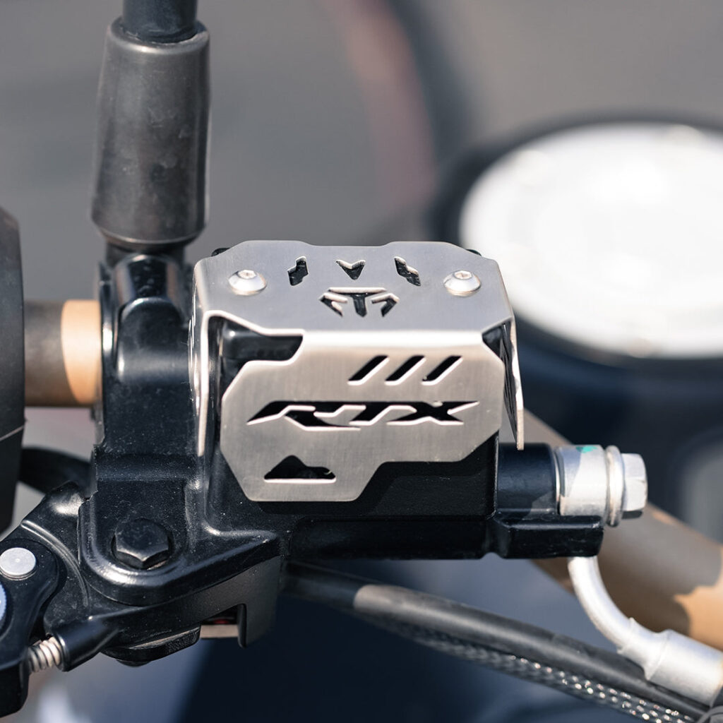 FRONT MASTER CYLINDER GUARD (SS) FOR TVS APACHE RTX 300