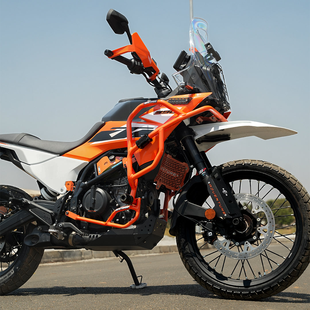 ORANGE CRASH GUARD FOR KTM 390 ADVENTURE/ADVENTURE X - Image 2
